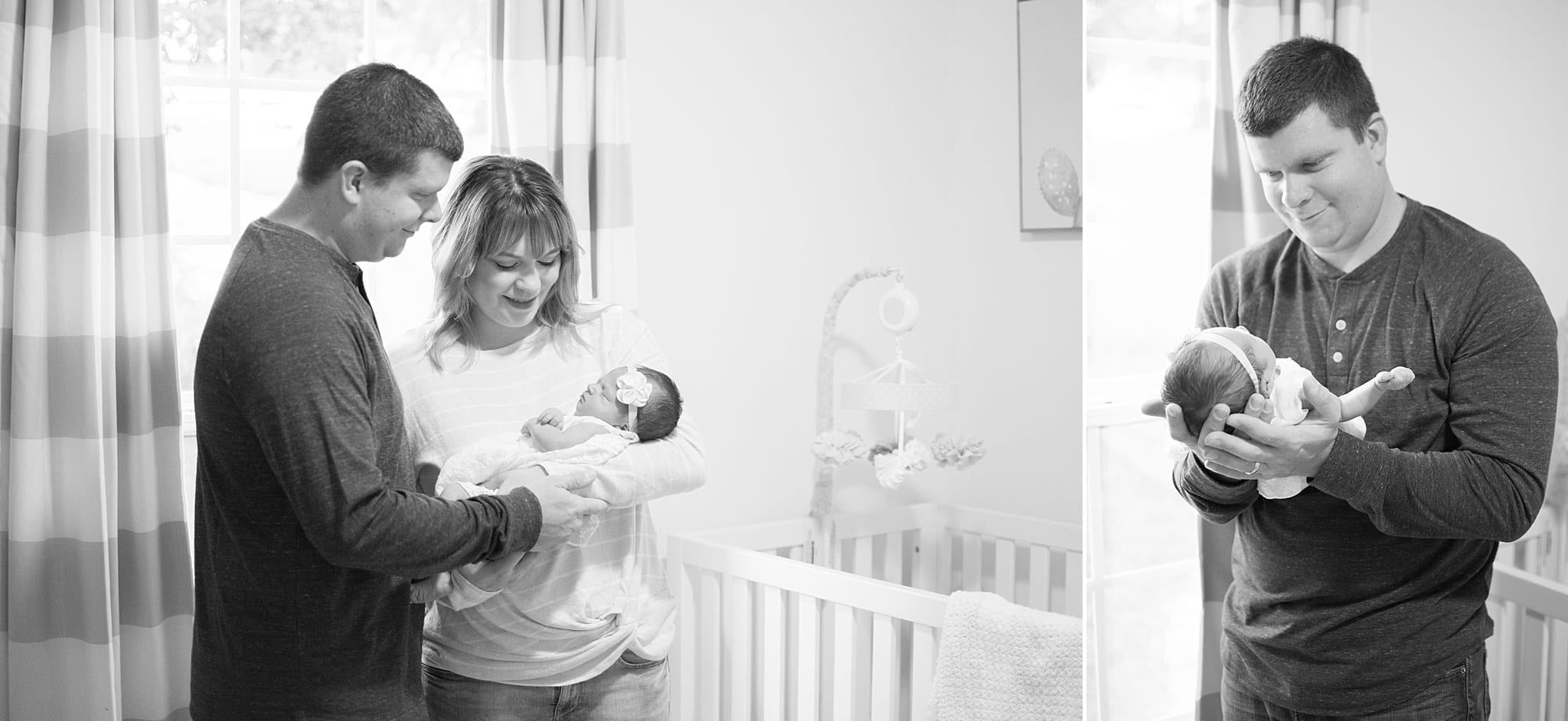 new family in home lifestyle newborn session