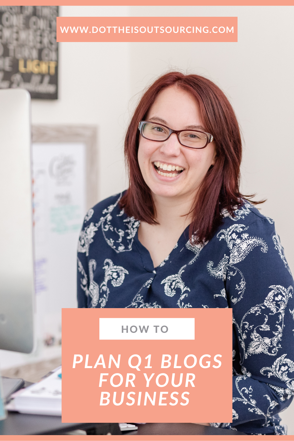 3 easy tips for planning your Q1 blogs as a business owner shared by content writer Kristina Dowler, of Dot the I's Outsourcing