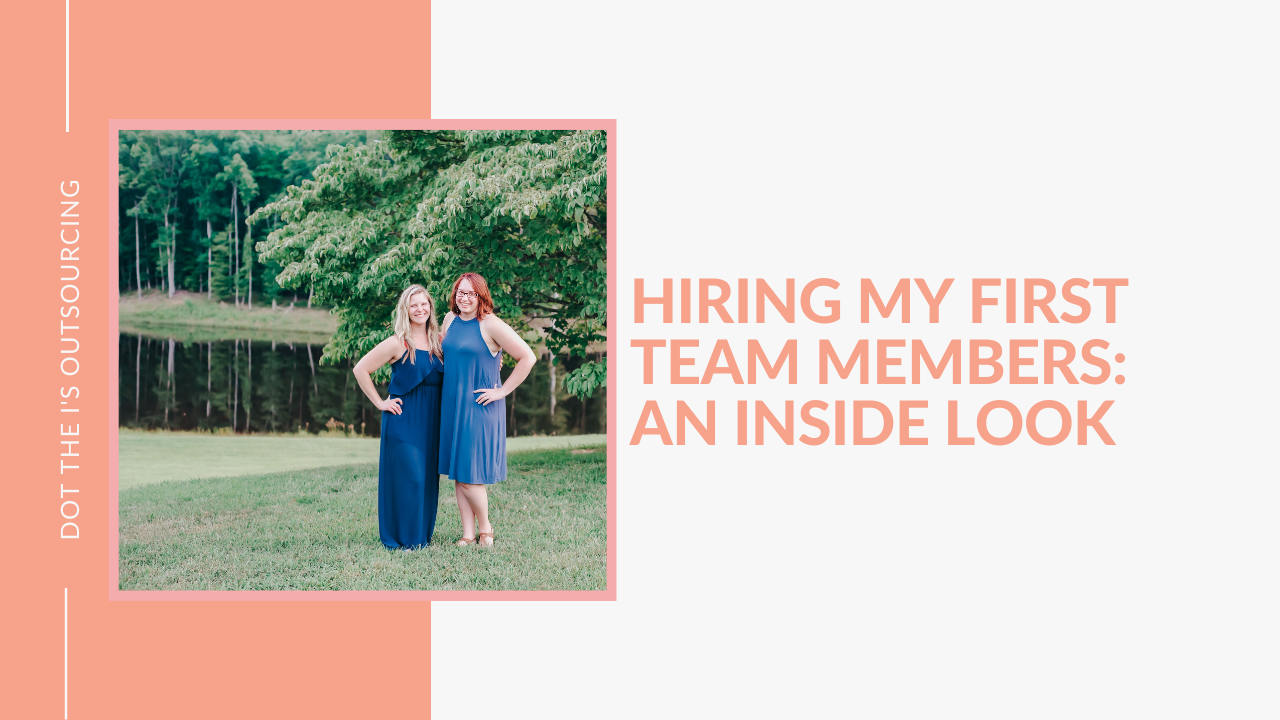 Hiring My First Team Members: A Look Inside my First Year with Contractors for small business owners thinking about hiring