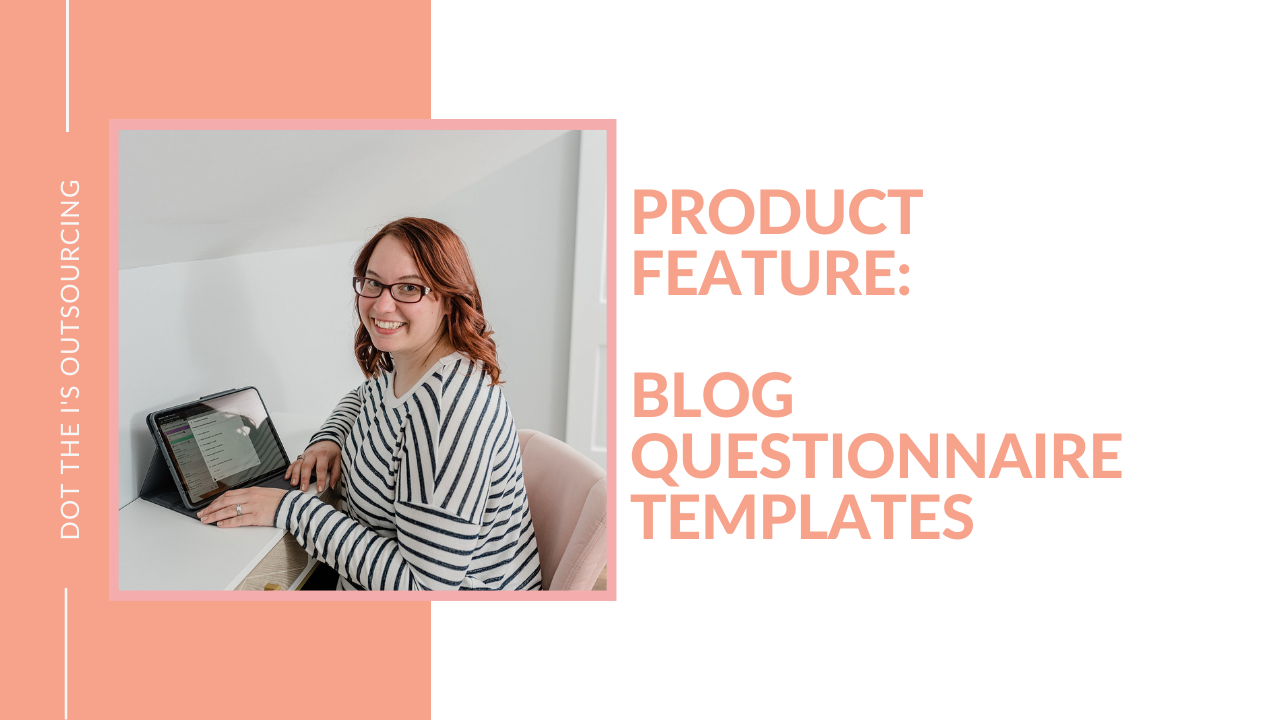blog questionnaire template to write personalized blogs