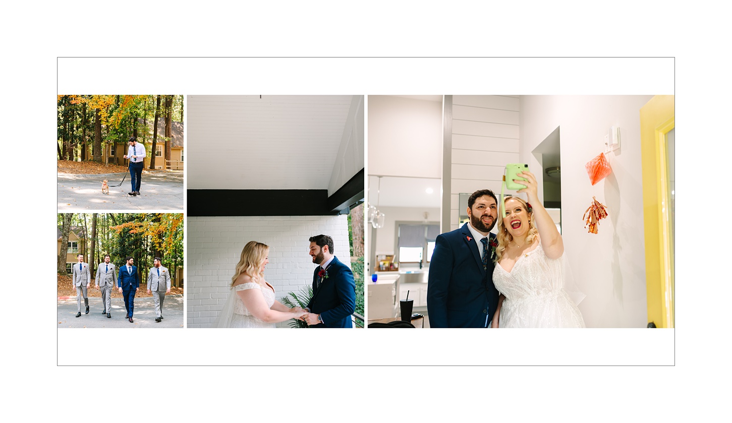 how I design wedding albums for clients 